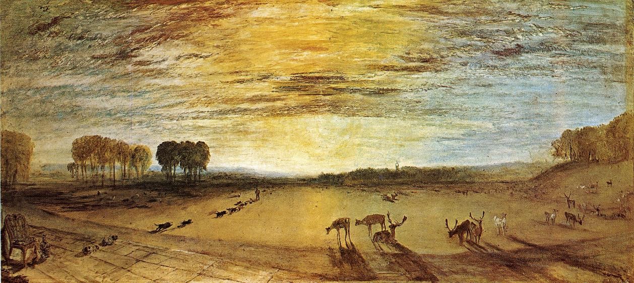 Joseph Mallord William Turner Petworth Park Tillington Church in the Distance